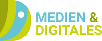 Das D symbolisiert im Logo der Fachstelle Medien und Digitales den großen Anteil an digitalen Arbeitsweisen und Prozessen.