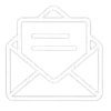 Einfaches E-Mail-Icon, zeigt einen geöffneten Briefumschlag mit einem Dokument, das zwei Textzeilen enthält.