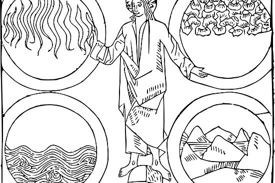 Elemente des Glaubens: die evangelischen Räte - Elemente des Lebens: Feuer, Wasser, Erde, Luft