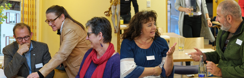 Gemeinsam wird in der diözesanen Arbeitsgemeinschaft gearbeitet und diskutiert.